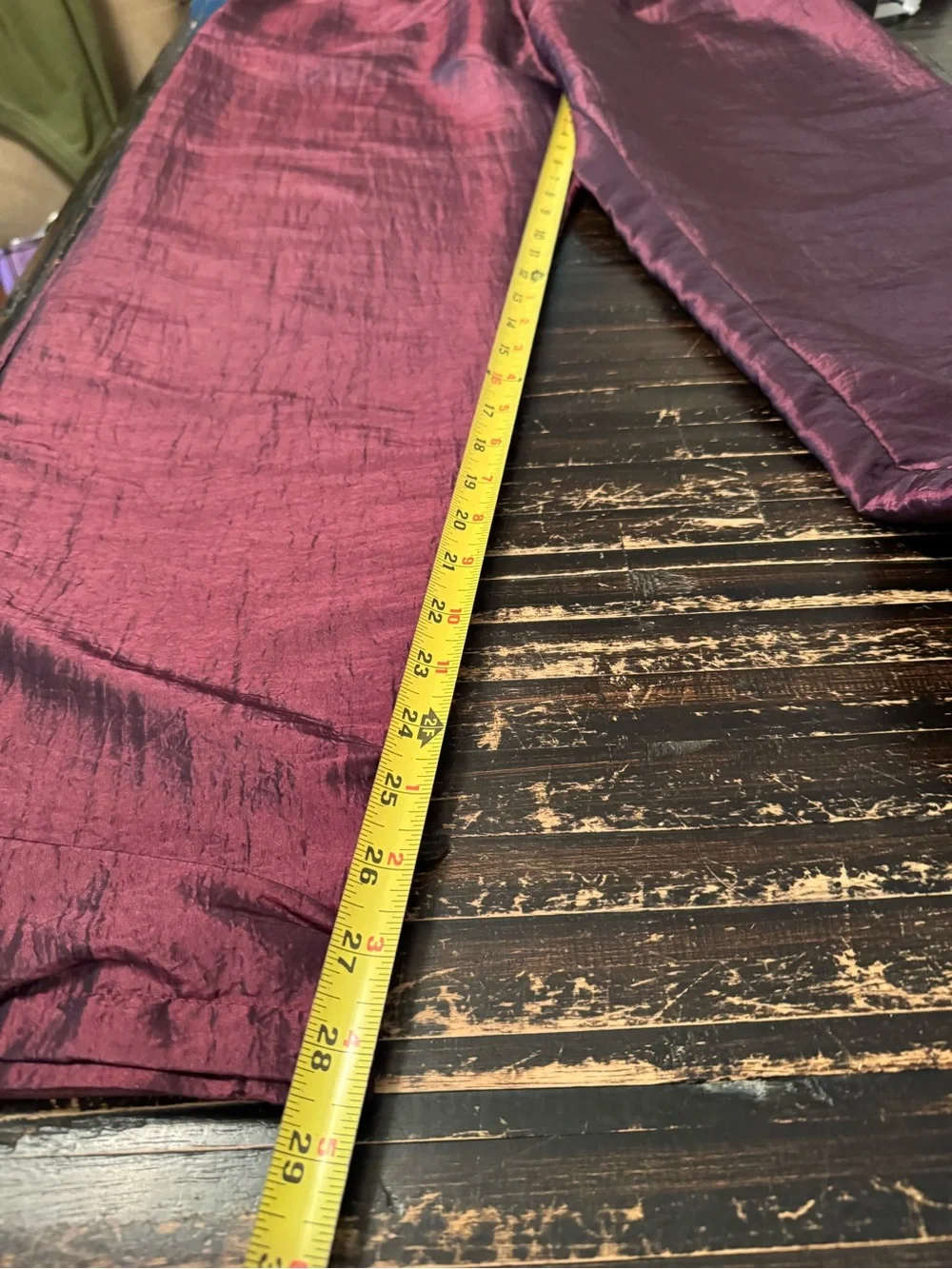 Source Unknown Maroon Track Jacket and Pants Set with Iridescent Camo Panels